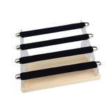 Maxbell Rings Display Stand Unique 4 Tiers Jewelry Organizer for Home Bedroom Vanity Black Velvet