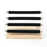 Maxbell Rings Display Stand Unique 4 Tiers Jewelry Organizer for Home Bedroom Vanity Black Velvet