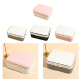 Maxbell Jewelry Box 2 Layer Jewelry Organizer for Ear Studs Pendant Charms Necklaces White