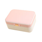 Maxbell Jewelry Box 2 Layer Jewelry Organizer for Ear Studs Pendant Charms Necklaces White