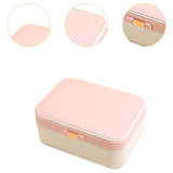 Maxbell Jewelry Box 2 Layer Jewelry Organizer for Ear Studs Pendant Charms Necklaces White