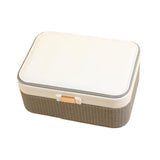 Maxbell Jewelry Box 2 Layer Jewelry Organizer for Ear Studs Pendant Charms Necklaces Gray