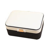 Maxbell Jewelry Box 2 Layer Jewelry Organizer for Ear Studs Pendant Charms Necklaces Black