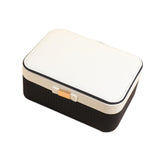 Maxbell Jewelry Box 2 Layer Jewelry Organizer for Ear Studs Pendant Charms Necklaces Black