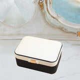 Maxbell Jewelry Box 2 Layer Jewelry Organizer for Ear Studs Pendant Charms Necklaces Black