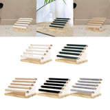 Maxbell Ring Display Stand Women Jewelry Organizer Holder for Home Retail Countertop White