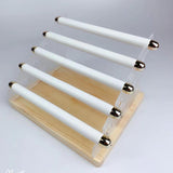 Maxbell Ring Display Stand Women Jewelry Organizer Holder for Home Retail Countertop White