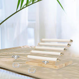 Maxbell Ring Display Stand Women Jewelry Organizer Holder for Home Retail Countertop White