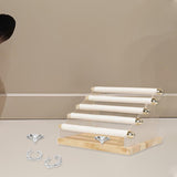 Maxbell Ring Display Stand Women Jewelry Organizer Holder for Home Retail Countertop White