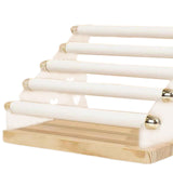 Maxbell Ring Display Stand Women Jewelry Organizer Holder for Home Retail Countertop White