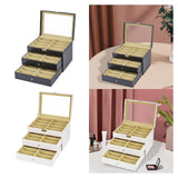 Maxbell Sunglasses Organizer Portable Eyewear Display Case for Dresser Showcase Desk White
