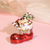 Christmas Trinket Box Decorative Jewelry Organizer Box for Necklace Earrings Dog