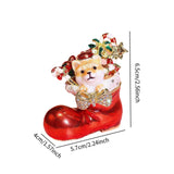 Christmas Trinket Box Decorative Jewelry Organizer Box for Necklace Earrings Dog