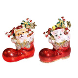 Christmas Trinket Box Decorative Jewelry Organizer Box for Necklace Earrings Dog