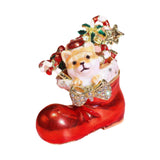 Christmas Trinket Box Decorative Jewelry Organizer Box for Necklace Earrings Dog