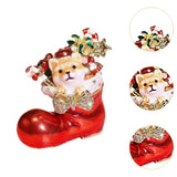 Christmas Trinket Box Decorative Jewelry Organizer Box for Necklace Earrings Dog