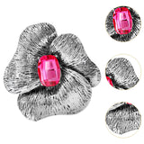 Maxbell Flower Brooch Pin Valentine's Day Gift Thanksgiving Antique Style Lapel Pin Red