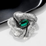 Maxbell Flower Brooch Pin Valentine's Day Gift Thanksgiving Antique Style Lapel Pin Green