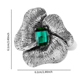 Maxbell Flower Brooch Pin Valentine's Day Gift Thanksgiving Antique Style Lapel Pin Green