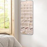 Maxbell Hanging Jewelry Organizer Necklace Wall Earrings Holder for Wall Shop Closet Gray