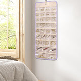 Maxbell Hanging Jewelry Organizer Necklace Wall Earrings Holder for Wall Shop Closet Purple