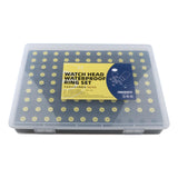 Maxbell 960Pcs Watch Gaskets Set Watch Crown Parts for Watchmaker Repairmen Jewelers