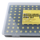 Maxbell 960Pcs Watch Gaskets Set Watch Crown Parts for Watchmaker Repairmen Jewelers