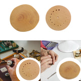 Maxbell Wood Watch Movement Pad Multipurpose Professional Parts Gear Movement Holder No Hole