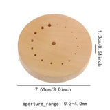 Maxbell Wood Watch Movement Pad Multipurpose Professional Parts Gear Movement Holder With Hole