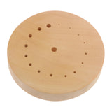 Maxbell Wood Watch Movement Pad Multipurpose Professional Parts Gear Movement Holder With Hole