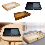 Maxbell Brooch Organizer Honored Medallion Storage Box for Anklets Keepsake Trinkets Wood 38x22x5.5cm