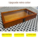 Maxbell Brooch Organizer Honored Medallion Storage Box for Anklets Keepsake Trinkets Brown 38x22x5.5cm