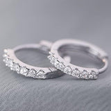 Maxbell 10 Pair Stud Earrings Unique for Party Supplies Engagement Multiple Piercing Silver
