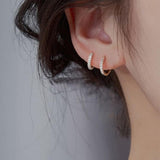Maxbell 10 Pair Stud Earrings Unique for Party Supplies Engagement Multiple Piercing Silver