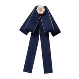 Maxbell Bow Tie for Women Ladies Pre Tied Bowtie for DIY Costume Accessories Working Blue