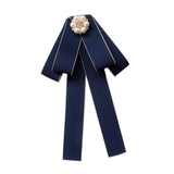 Maxbell Bow Tie for Women Ladies Pre Tied Bowtie for DIY Costume Accessories Working Blue