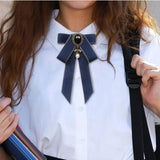 Maxbell Bow Tie for Women Ladies Pre Tied Bowtie for DIY Costume Accessories Working Blue
