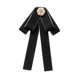Maxbell Bow Tie for Women Ladies Pre Tied Bowtie for DIY Costume Accessories Working Black