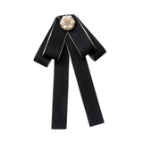 Maxbell Bow Tie for Women Ladies Pre Tied Bowtie for DIY Costume Accessories Working Black