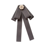 Maxbell Bow Tie for Women Ladies Pre Tied Bowtie for DIY Costume Accessories Working Gray