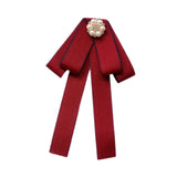 Maxbell Bow Tie for Women Ladies Pre Tied Bowtie for DIY Costume Accessories Working Red
