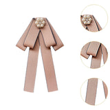 Maxbell Bow Tie for Women Ladies Pre Tied Bowtie for DIY Costume Accessories Working Khaki