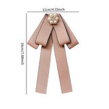 Maxbell Bow Tie for Women Ladies Pre Tied Bowtie for DIY Costume Accessories Working Khaki