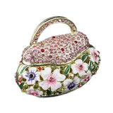 Maxbell Small Trinket Box Ornament Rings Holder for Tabletop Collectible Centerpieces pink