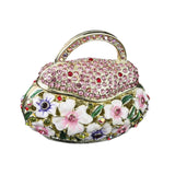 Maxbell Small Trinket Box Ornament Rings Holder for Tabletop Collectible Centerpieces pink