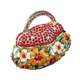 Maxbell Small Trinket Box Ornament Rings Holder for Tabletop Collectible Centerpieces red
