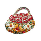Maxbell Small Trinket Box Ornament Rings Holder for Tabletop Collectible Centerpieces red