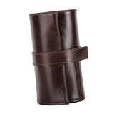 Maxbell Watch Roll up Organizer 6 Slots Business Anti Scratch Jewelry Roll Watch Bag coffee