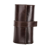 Maxbell Watch Roll up Organizer 6 Slots Business Anti Scratch Jewelry Roll Watch Bag coffee