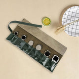 Maxbell Watch Roll up Organizer 6 Slots Business Anti Scratch Jewelry Roll Watch Bag Green